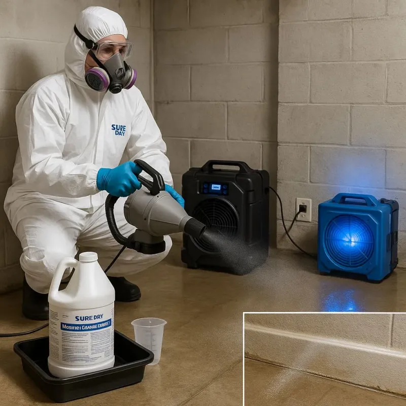 Sanitization and Odor Removal process in Middleton, MA
